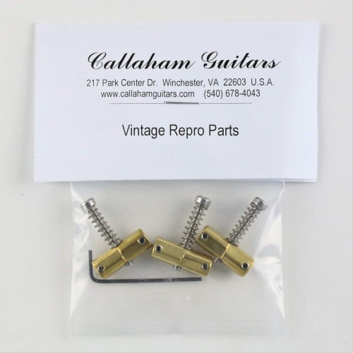 TELECASTER SADDLES WITH COMPENSATION NICKEL PLATED set 3