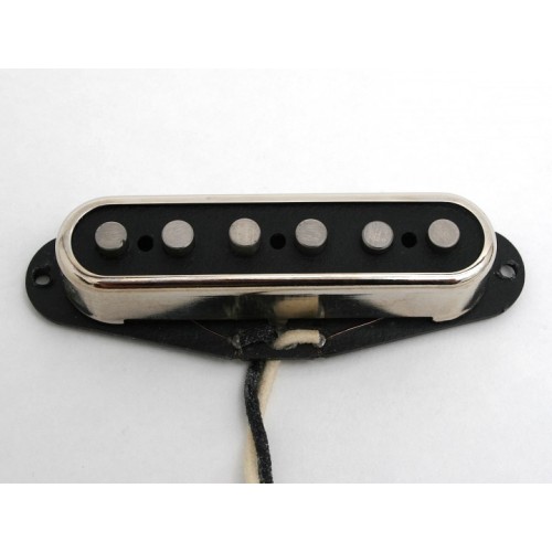 COVER STRAT SINGLE COIL OPEN NICKEL