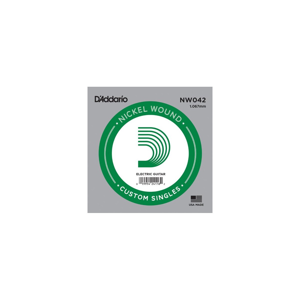 D'ADDARIO NW042 PACK 5 CORDE SINGOLE .042