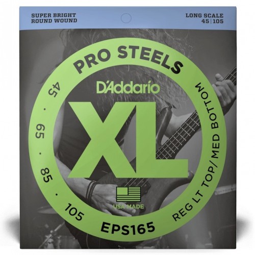 D'ADDARIO EPS165 XL PRO STEELS LONG SCALE .045/.105