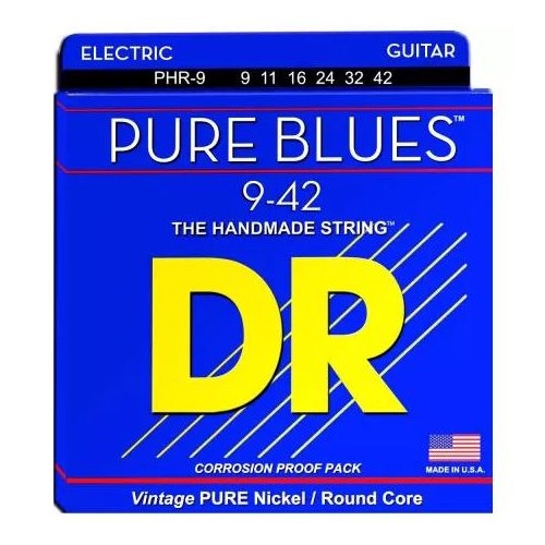 DR STRINGS PHR-9 PURE BLUES LIGHT .009/.042