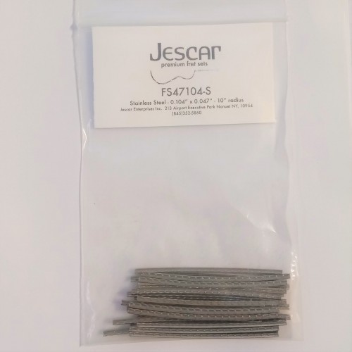 JESCAR FS47104-S STEEL FRETWIRE 2,64x1,19 SET OF 25