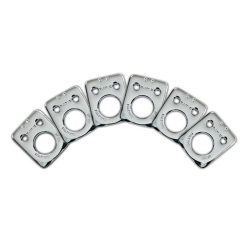 Image of INVISOMATCH PREMIUM PLATES FOR RATIO TUNERS FENDER 2 PINS CHROME - GRAPH TECH